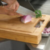 PRO Cutting Board with Stainless Steel Bowls - Image 3