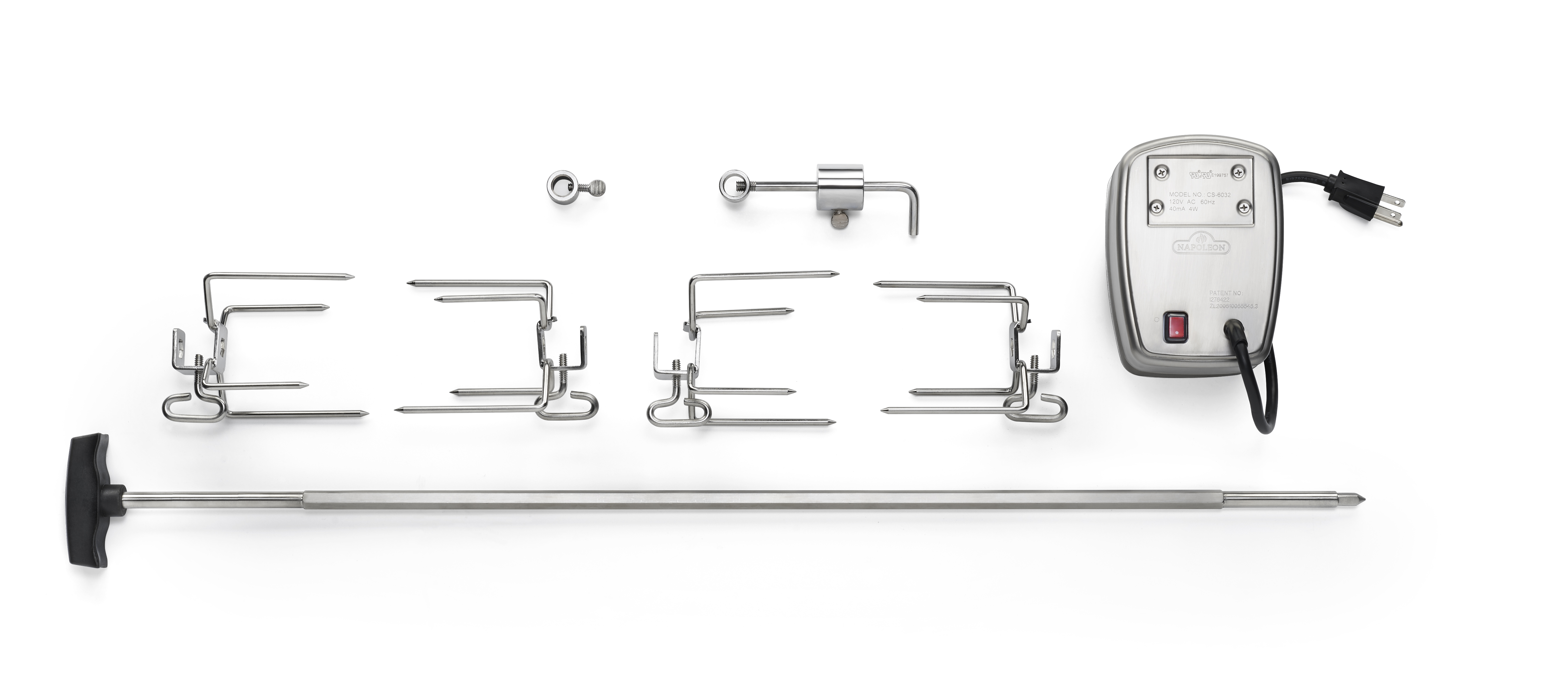 Commercial Grade Rotisserie Kit for Large Grills