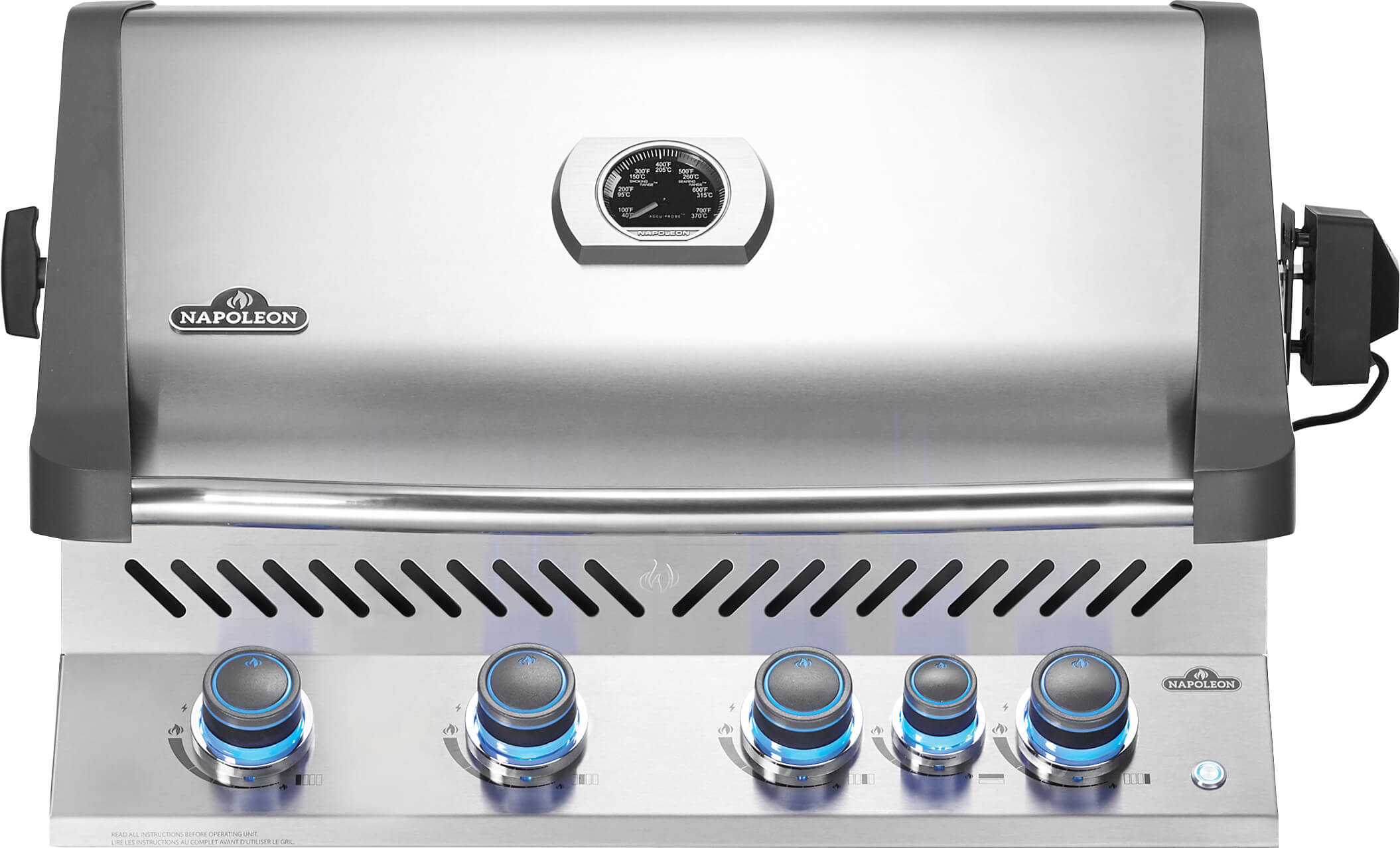 Built-in Prestige® 500 Natural Gas Grill Head with Infrared Rear Burner |  Stainless Steel