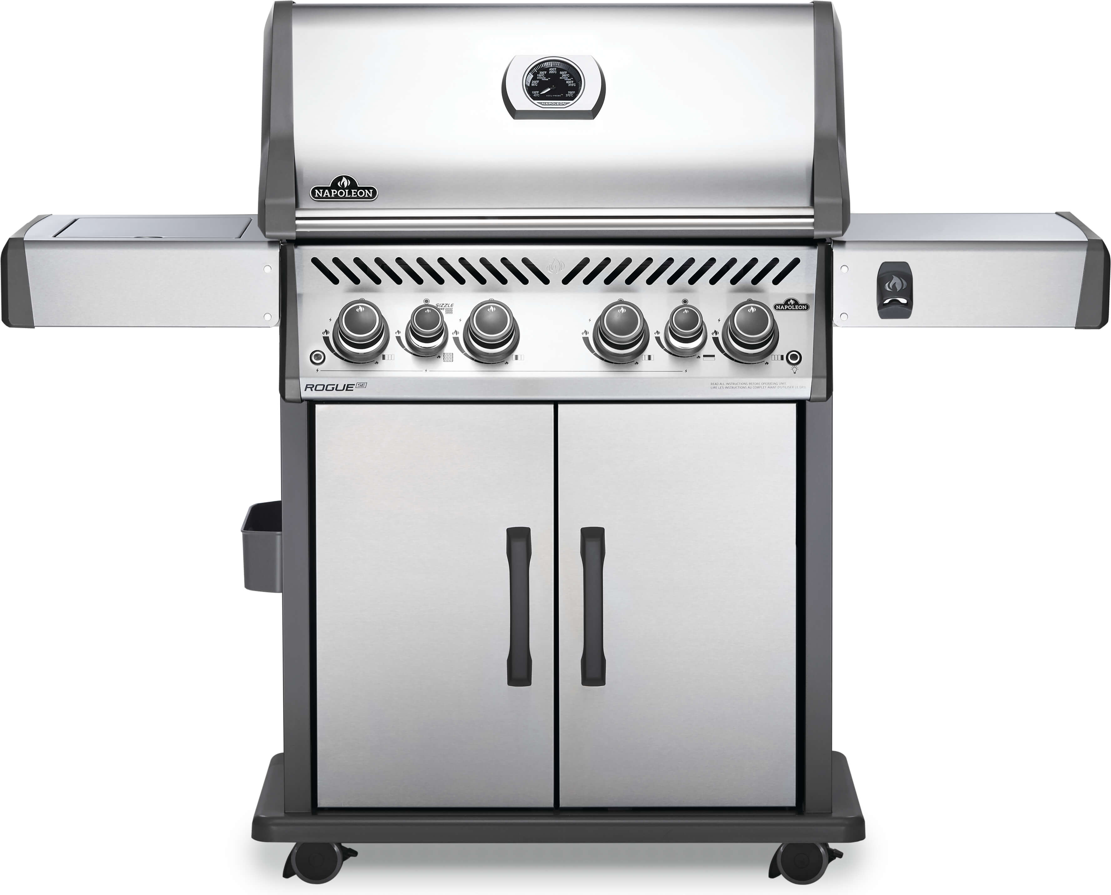 Rogue® SE 525 Propane Gas Grill with Infrared Rear and Side Burners |  Stainless Steel