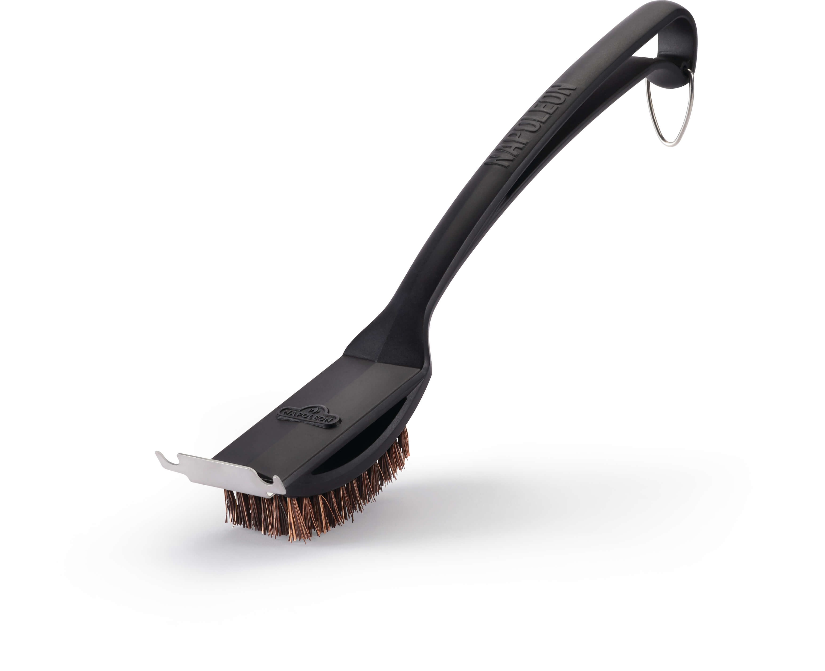 Natural Fiber Grill Brush With Grid Scraper