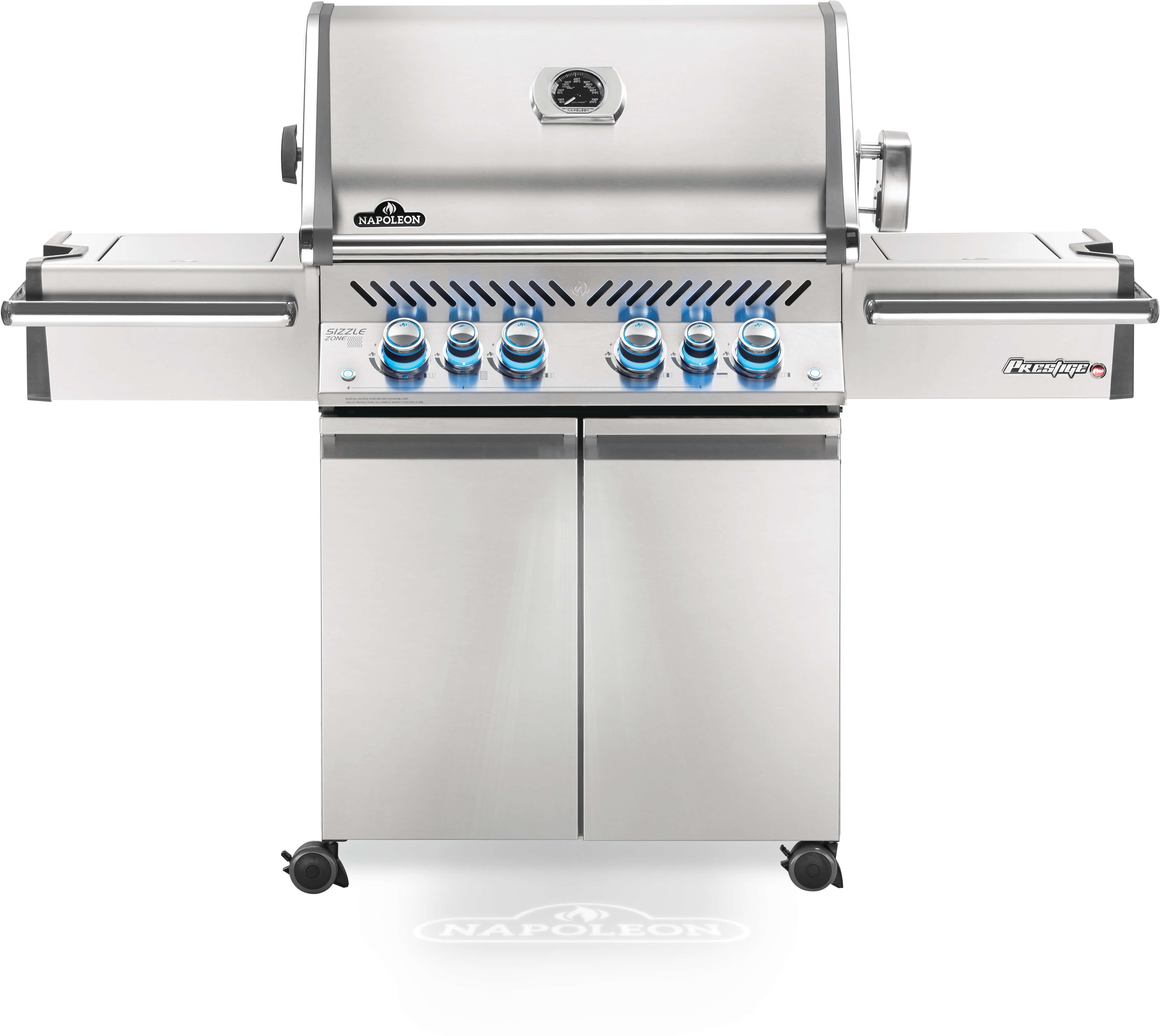 Prestige PRO™ 500 Propane Gas Grill with Infrared Rear and Side Burners |  Stainless Steel