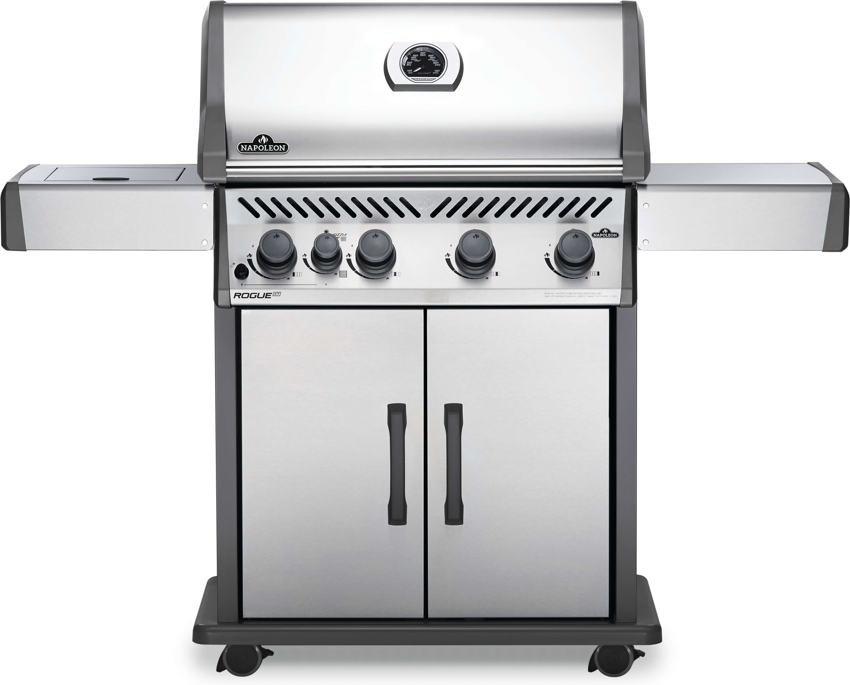 Rogue® XT 525 Natural Gas Grill with Infrared Side Burner |  Stainless Steel