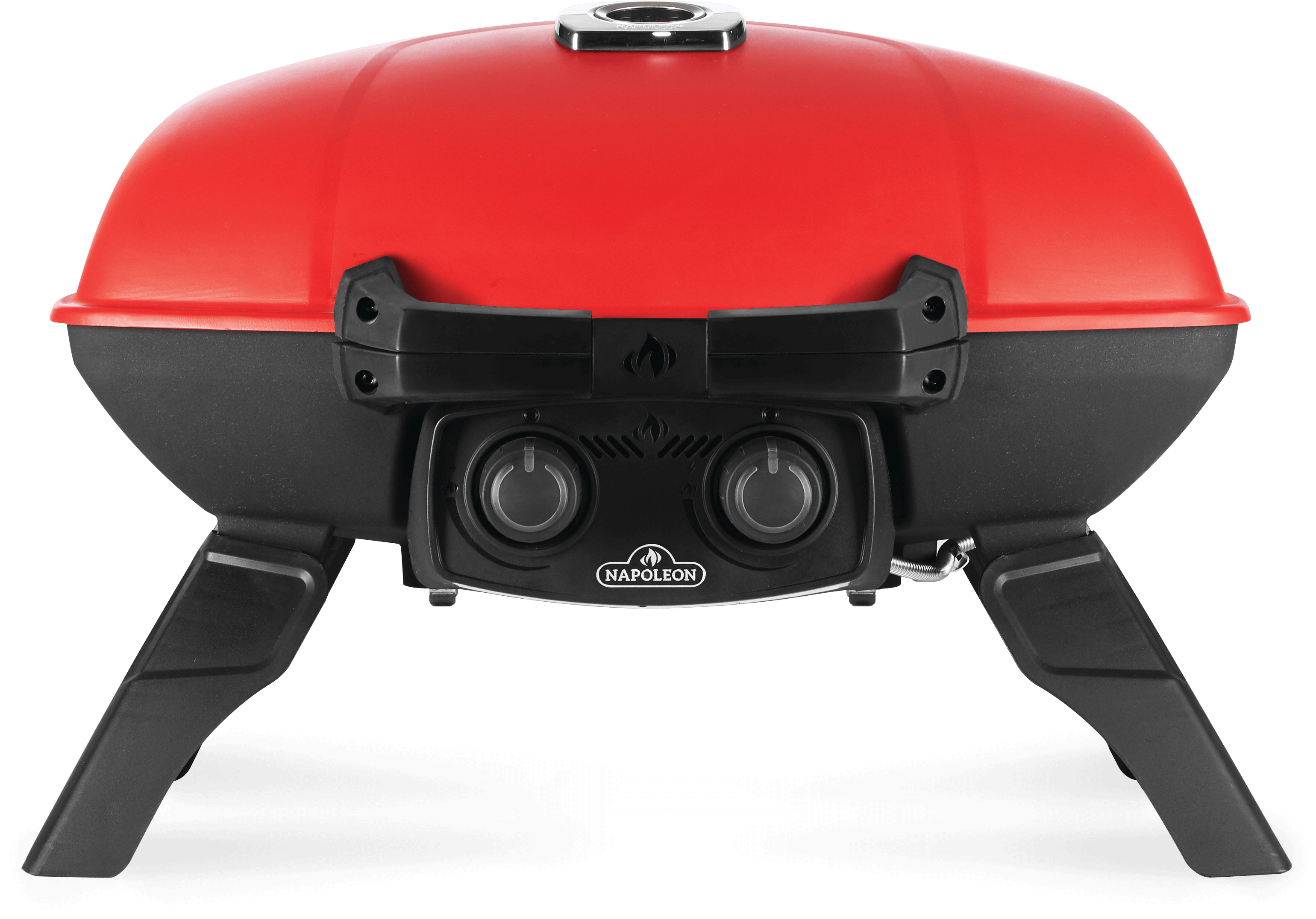 TravelQ™ 285 Portable Propane Gas Grill with Griddle |  Red